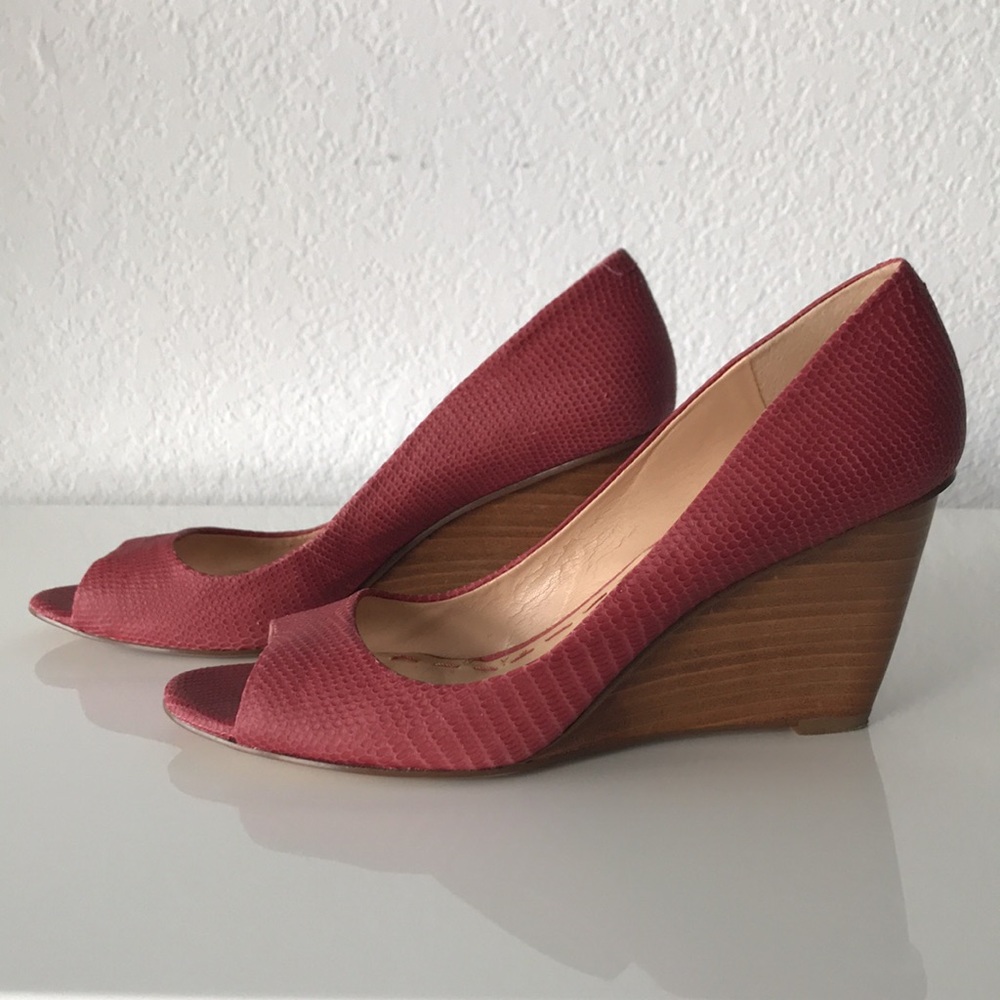 NINE WEST open toe wedges Sz 8M